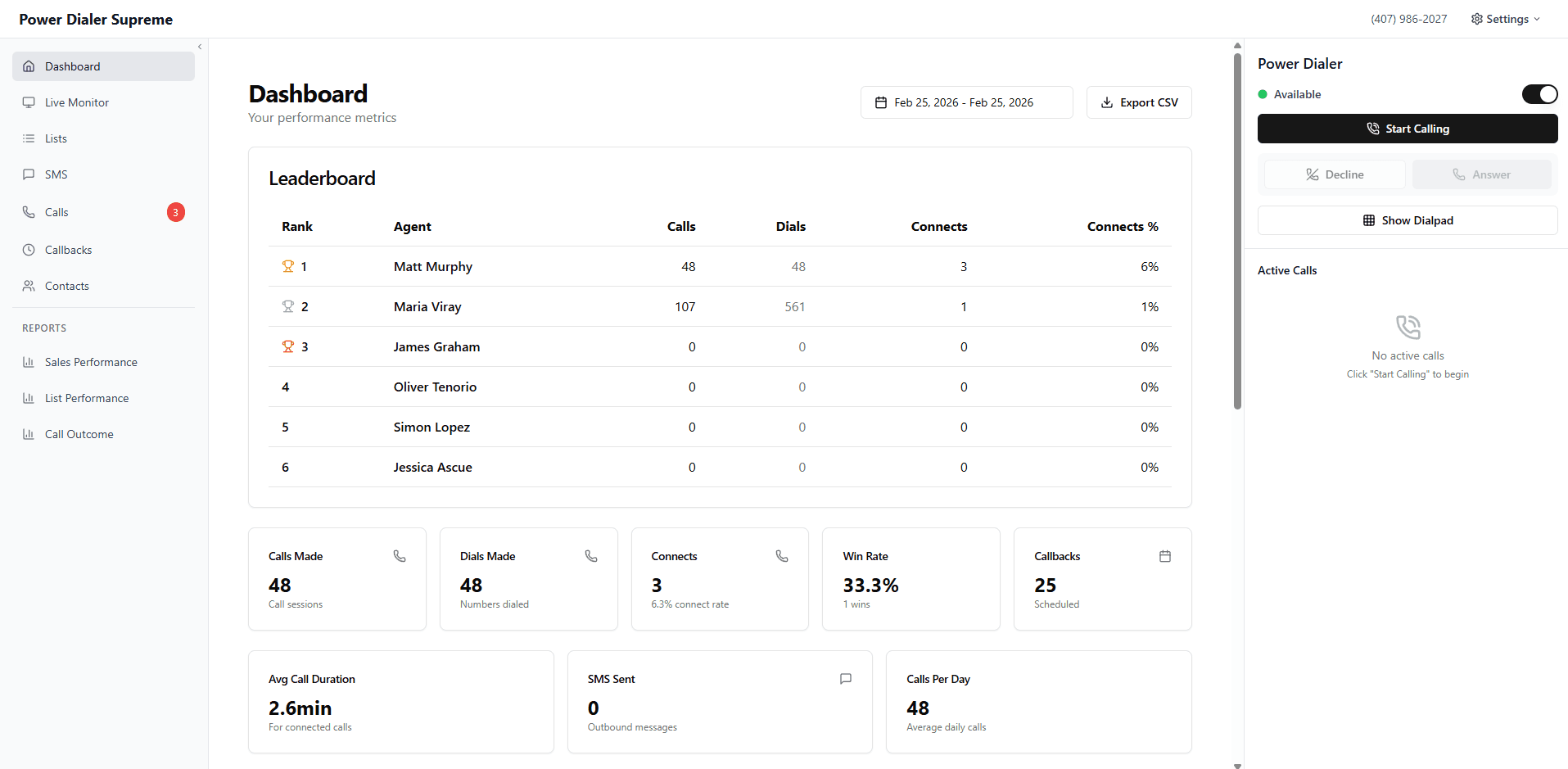 Power Dialer — screenshot 1